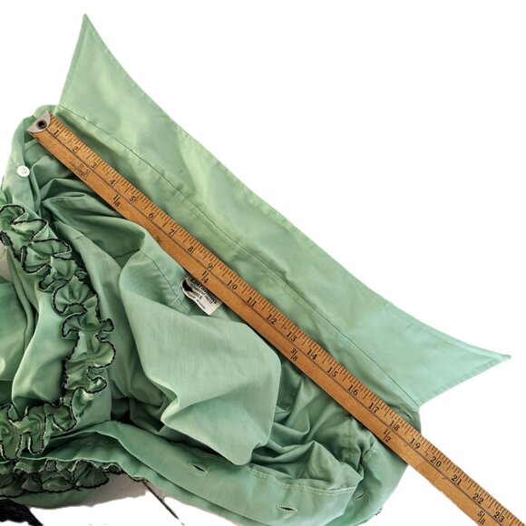 Green Ruffled Men's Shirt - Picture 6 of 8